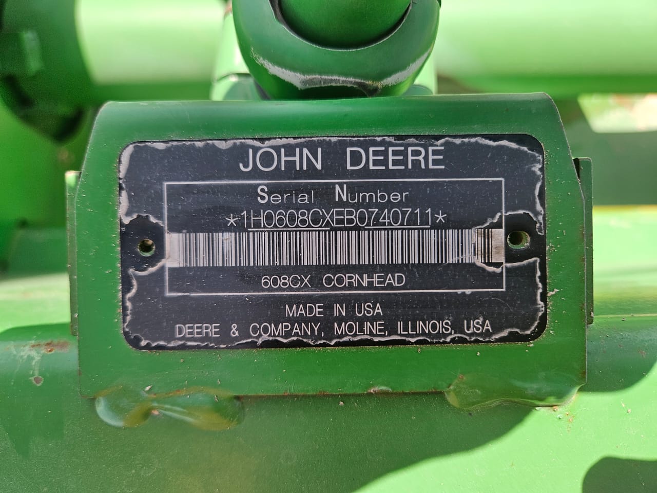 Cabezal marca John deere modelo 608C