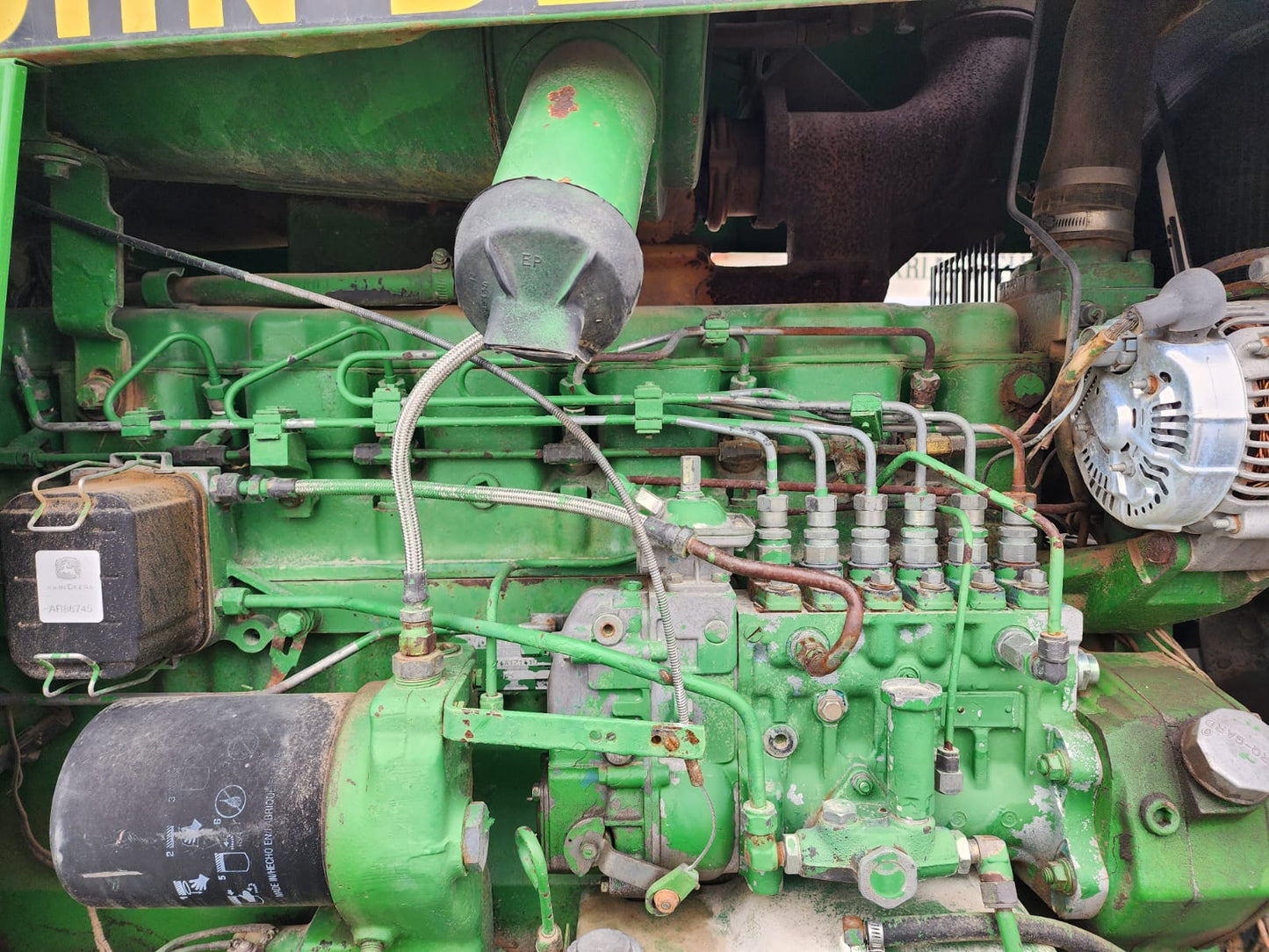 Tractor marca john deere modelo 4955 4x4 año 1990