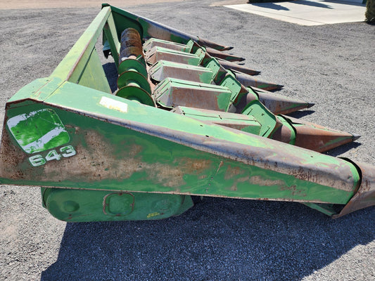 Cabezal de maiz de 6 surcos mraca john deere modelo 643