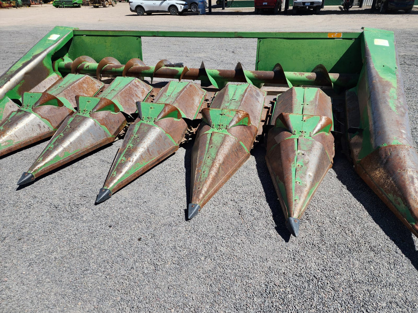 Cabezal de maiz de 6 surcos mraca john deere modelo 643