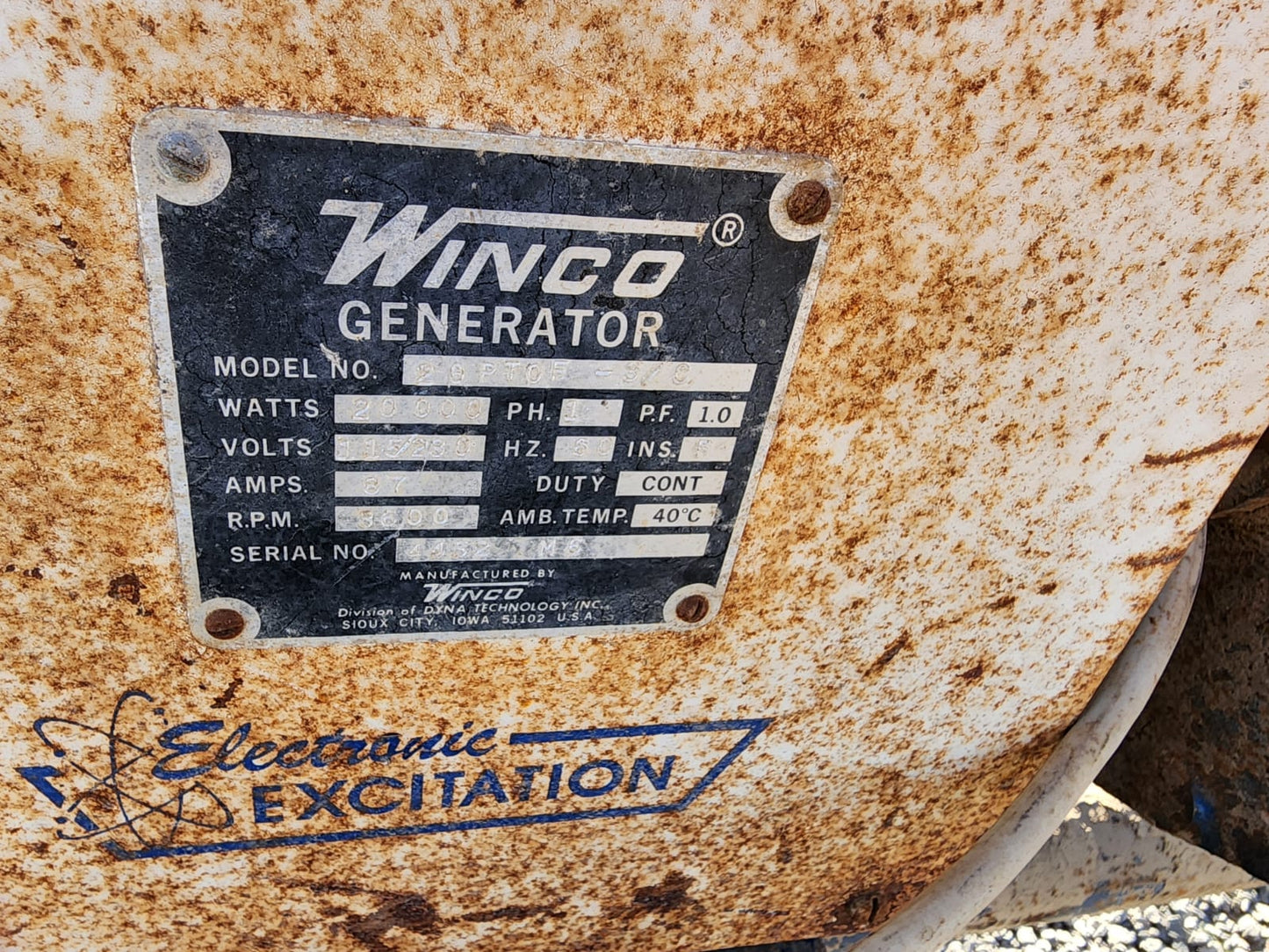 Generador de energia 1 phase