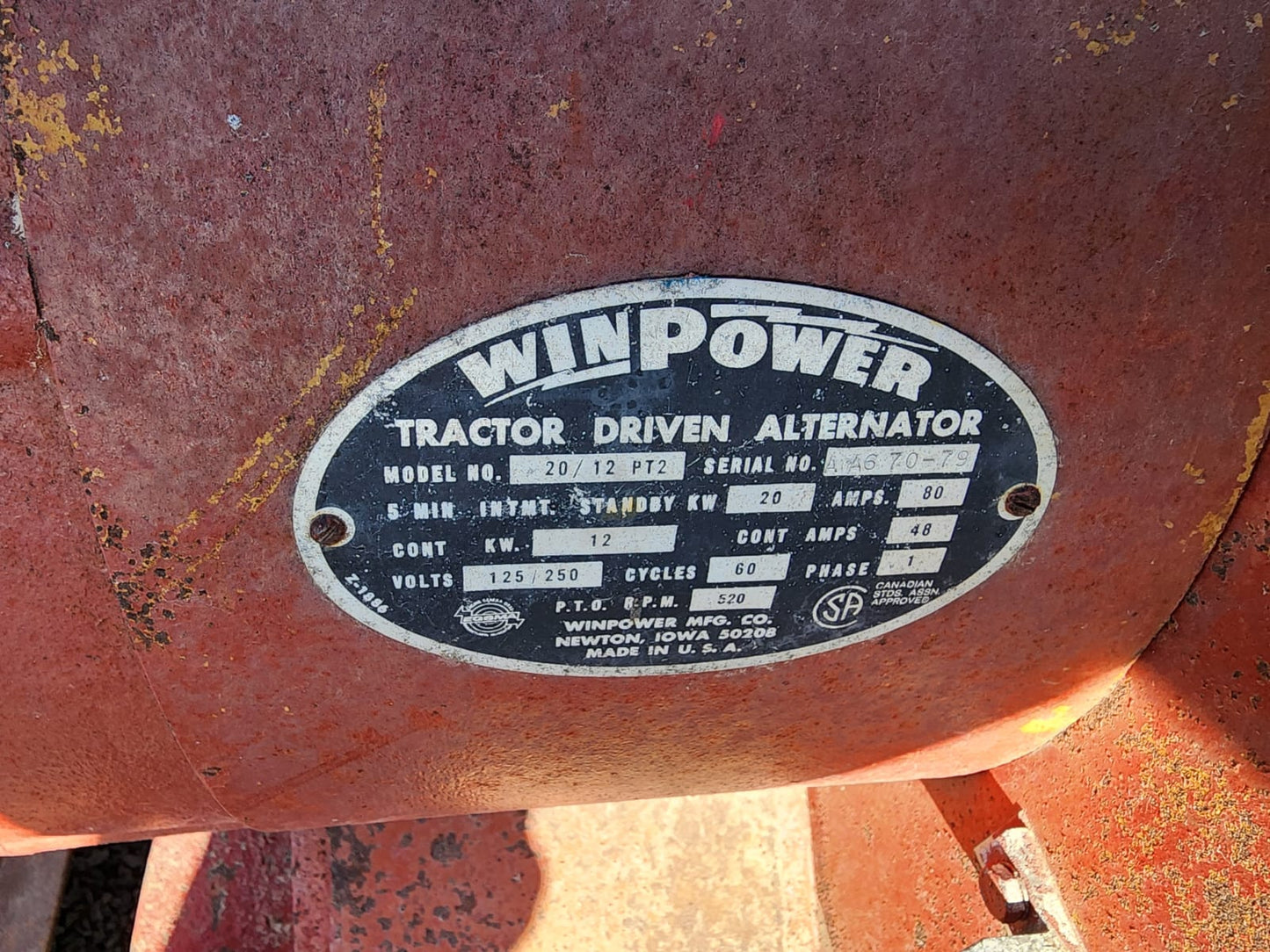 Generador de energia 1 phase