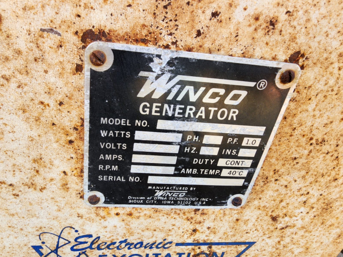Generador de energia 1 phase